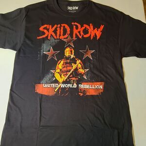 Skid Row United World Rebellion T-Shirt Size Large NWOT